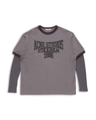 Layered Look Long Sleeve Logo Tee