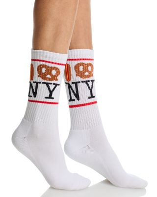 Hot Dog Pretzel NY Unisex Socks