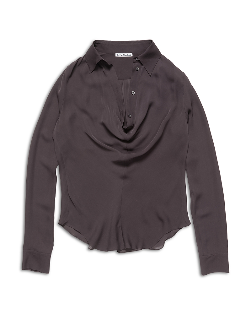 Acne Studios Collared Silk Blouse