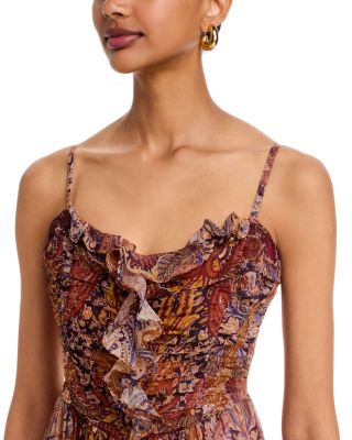 Paisley Border Midi Dress - Exclusive - thumbnail 3