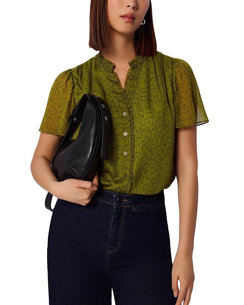 Whistles Short Sleeve Blouse · 4 UK/0 US