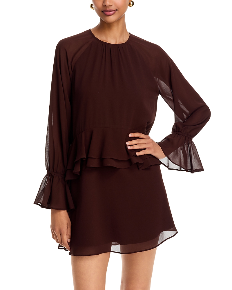 Wayf Faith Long Sleeve Mini Dress