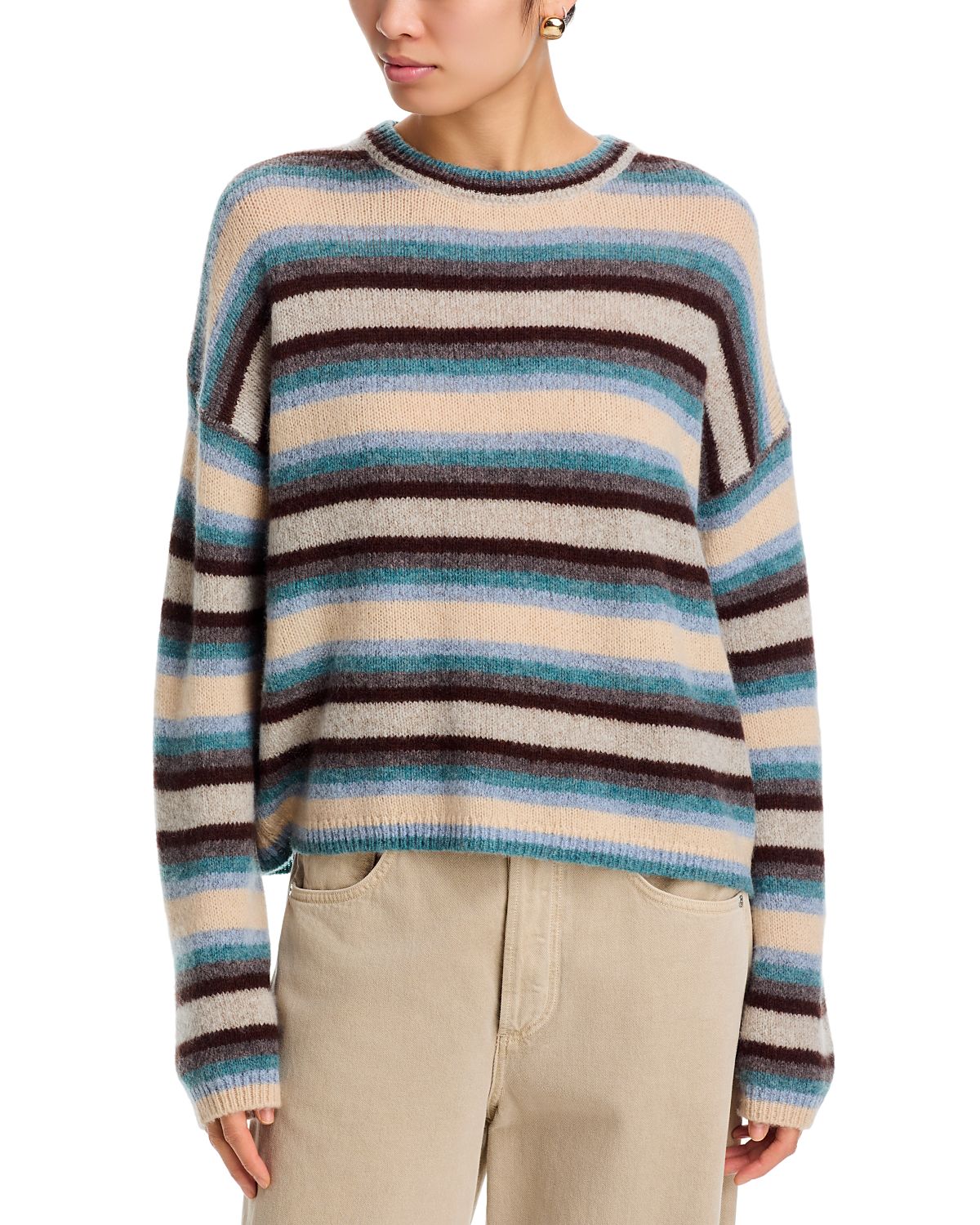 Velvet by Graham & Spencer Mae Long Sleeve Stripe Sweater