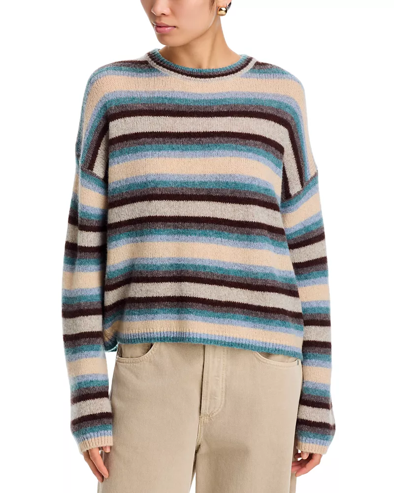 Velvet by Graham & Spencer Mae Long Sleeve Stripe Sweater