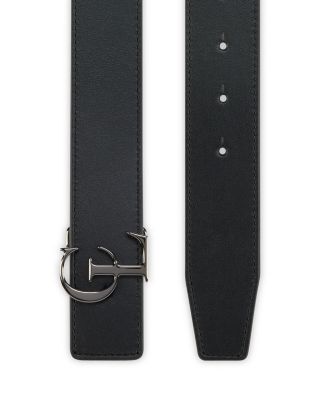 Christian Louboutin CL Buckle Reversible Leather Belt Black Red 34in Christian Louboutin  main image 3