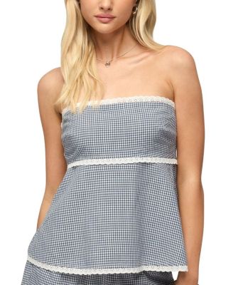 Ellie Lacey Ginghman Strapless Top