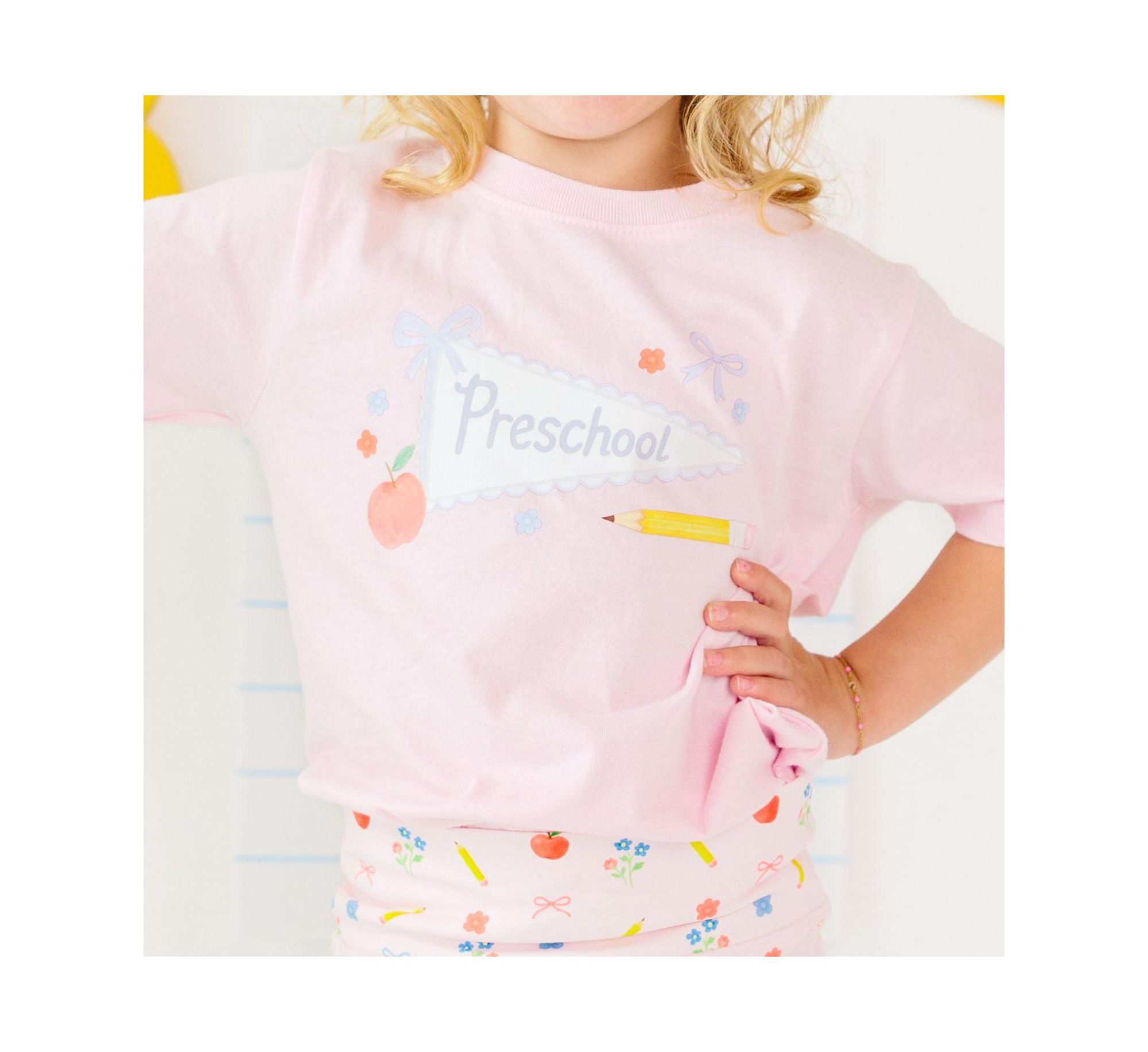 Girls' Preschool Pennant Short Sleeve T-Shirt - Little Kid — Image 3