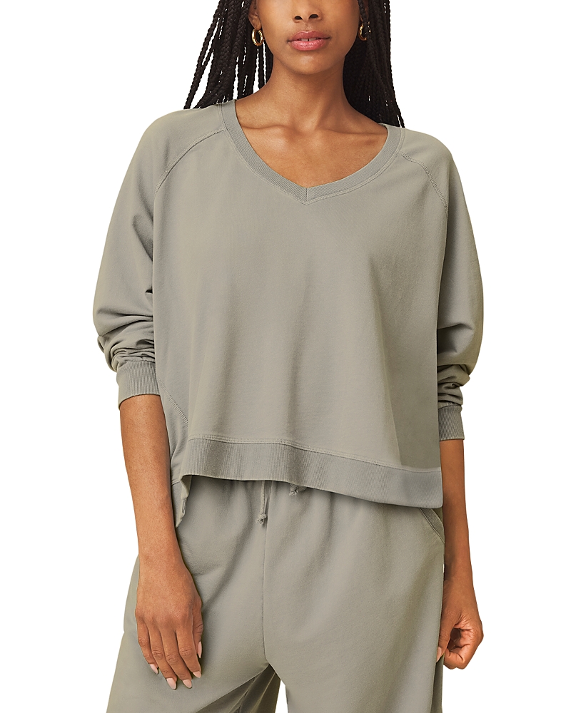 Splendid Palmer Terry V Neck Sweatshirt