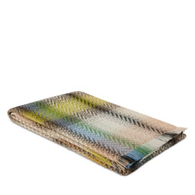 Check Wool-Blend Plaid Throw