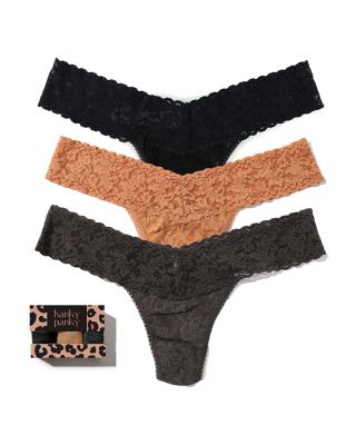 Hanky Panky Signature Lace Low Rise Thongs, Set of 3