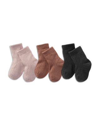 Unisex Cotton Blend Socks, Pack of 3 - Baby, Little Kid