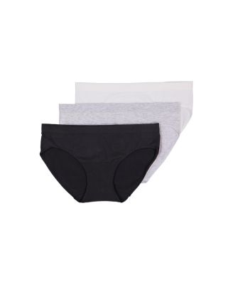 Comfy Undies Cotton Stretch Bikini | Blk, Gry, Wht |3 pack - thumbnail 3