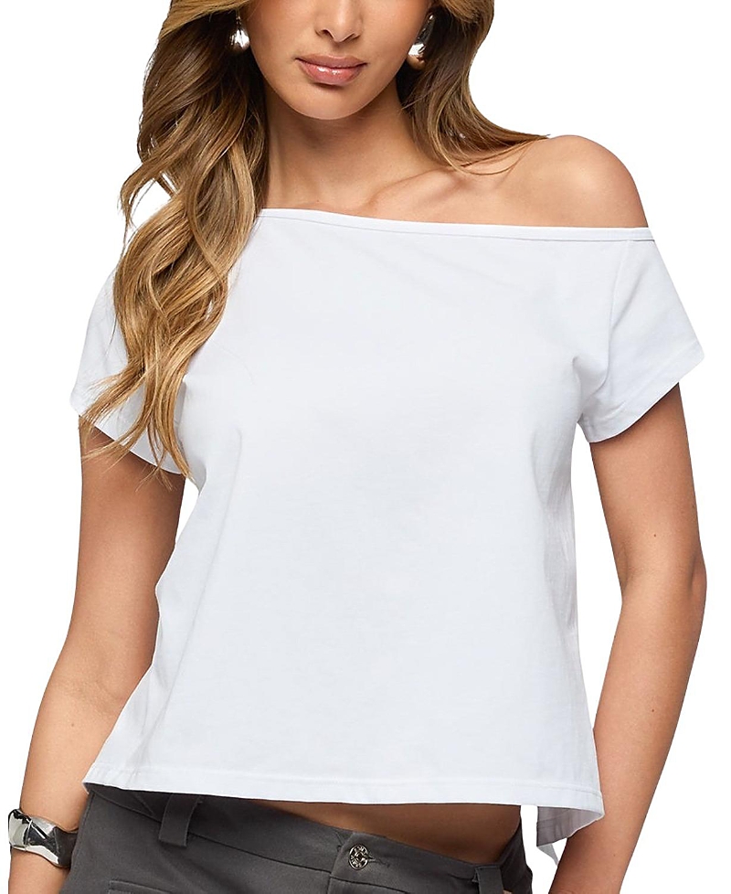 Edikted Off Shoulder Split Open Back Top