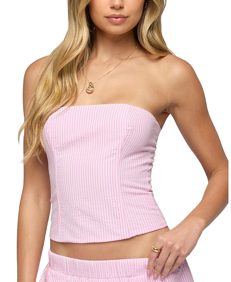 Edikted Amaliah Striped Strapless Corset