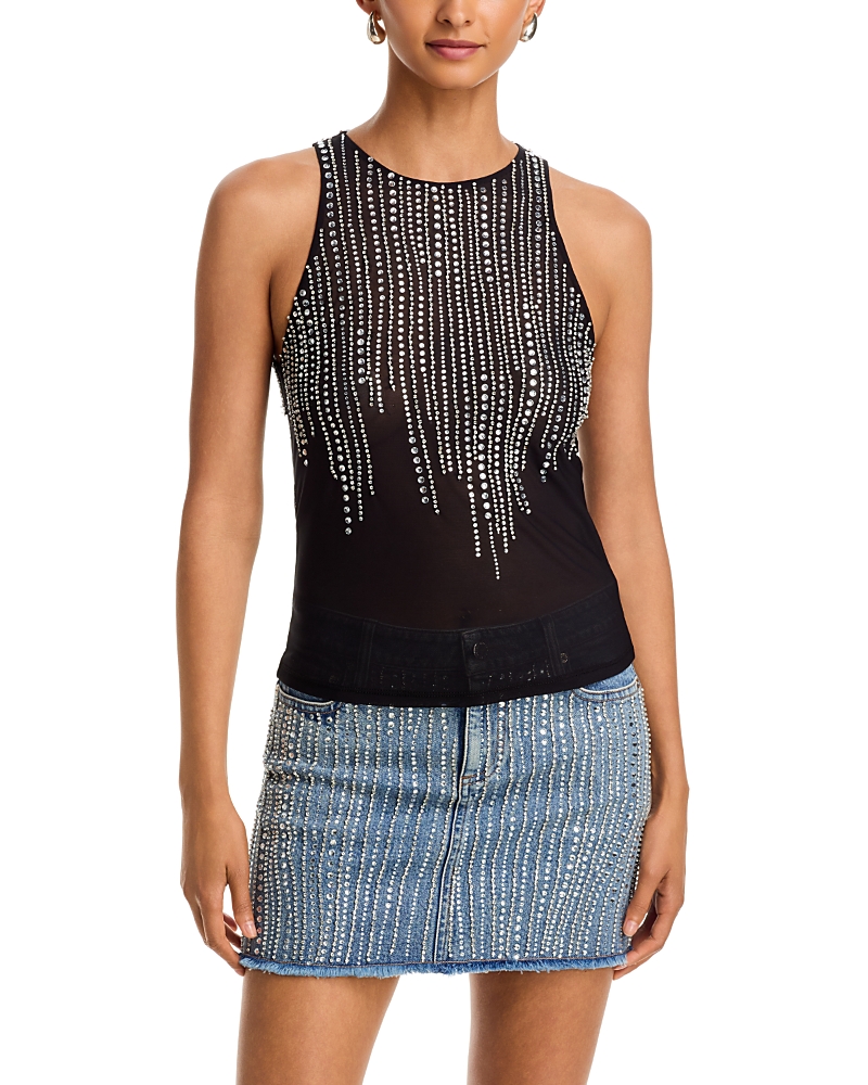 Alice and Olivia Pania Embellished Top