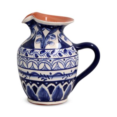 Alentejo Terracotta Hand-Painted Pitcher