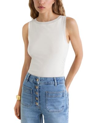 Trinny Sheer Detail Rib Vest