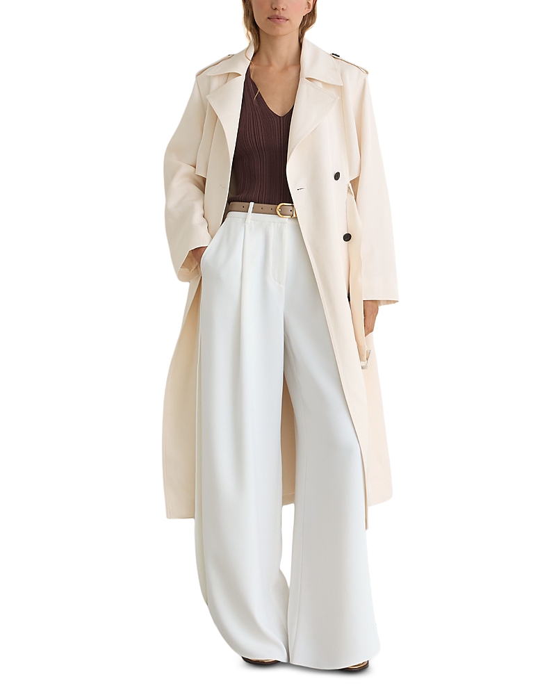 Reiss Petite Charli Double Breasted Trench Coat