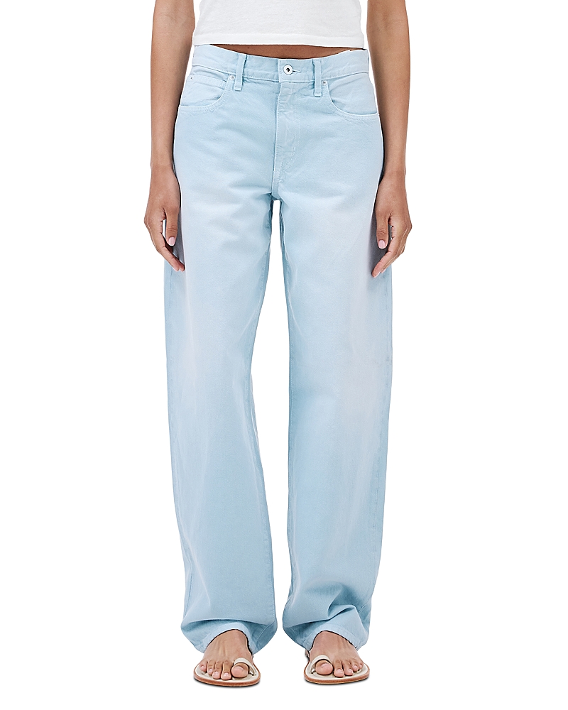 Slvrlake Tess Low Rise Relaxed Curved Jeans in Desert Sky