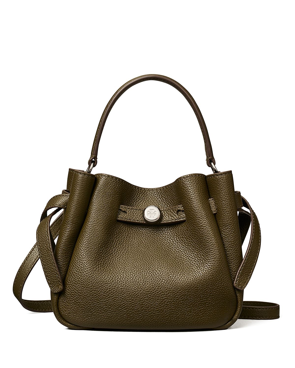 Tory Burch Romy Mini Leather Bucket Bag