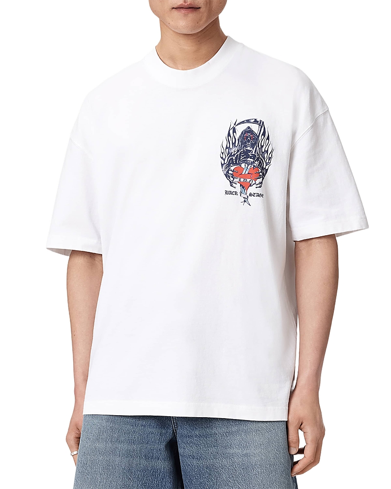 Allsaints Scimitar Heart Backstage Logo Graphic T-Shirt