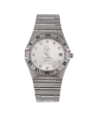  Constellation Co-Axial Chronometer Automatic Watch in Stainless Steel with Diamond Markers 35mm