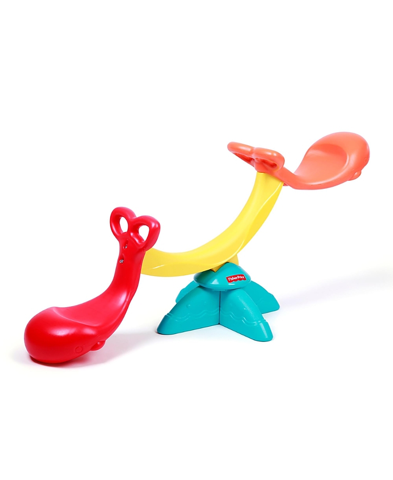 Fisher-Price Happy Whale Seesaw 360 Spinning Teeter Totter, Ages 2+