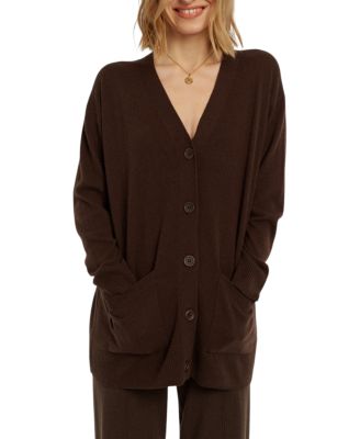  Women's Wool-Cashmere Long Cardigan