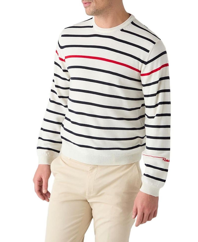 Robert Talbott Cooke Engineered Stripe Sweater