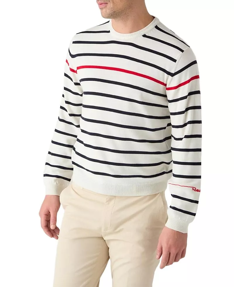 Robert Talbott Cooke Engineered Stripe Sweater