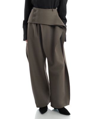 Calligraph Draped Waist Pants