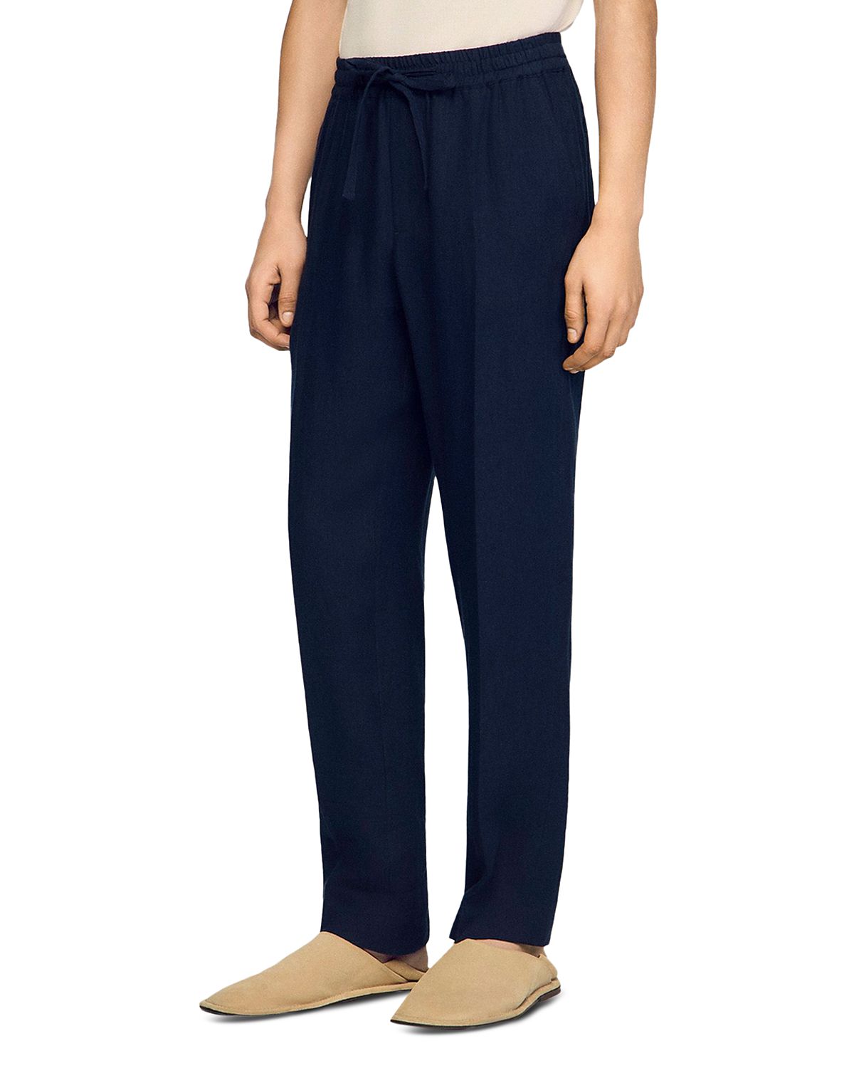 Sandro Alpha Linen Classic Fit Pants