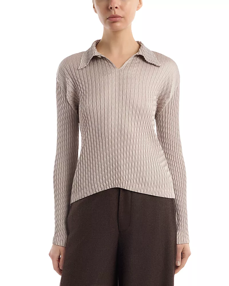Issey Miyake Sleek Pleats Top