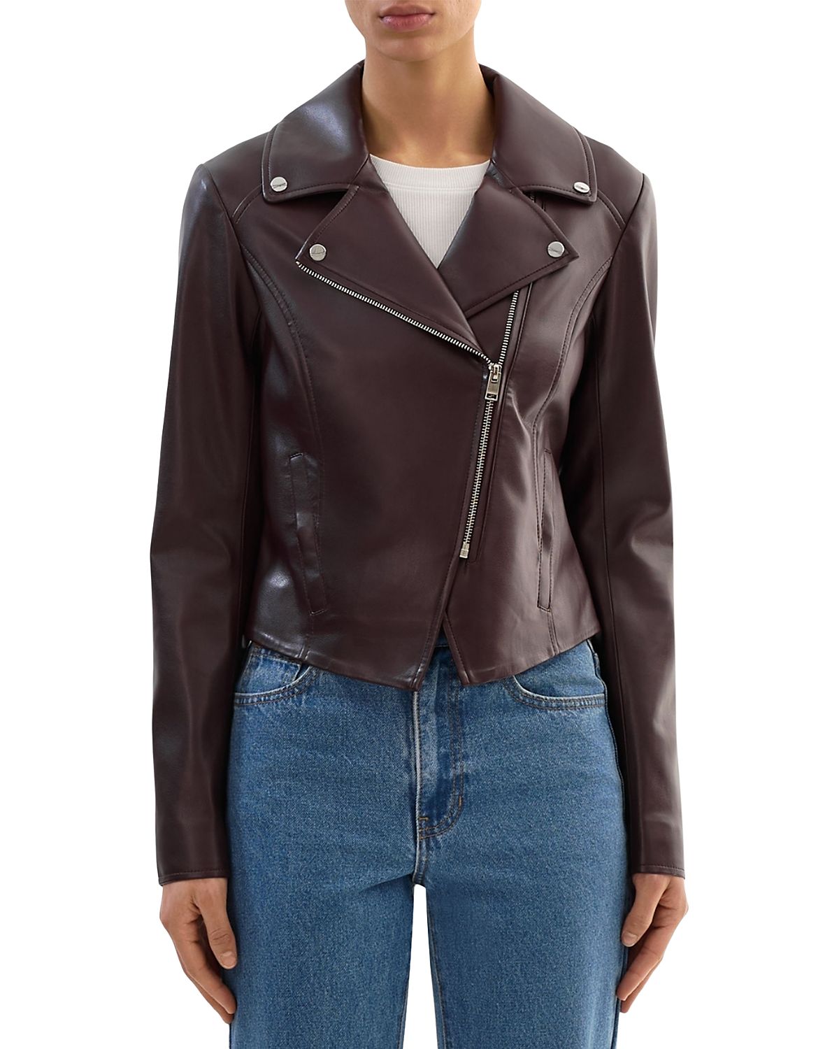Lamarque Pascale Faux Leather Moto Jacket