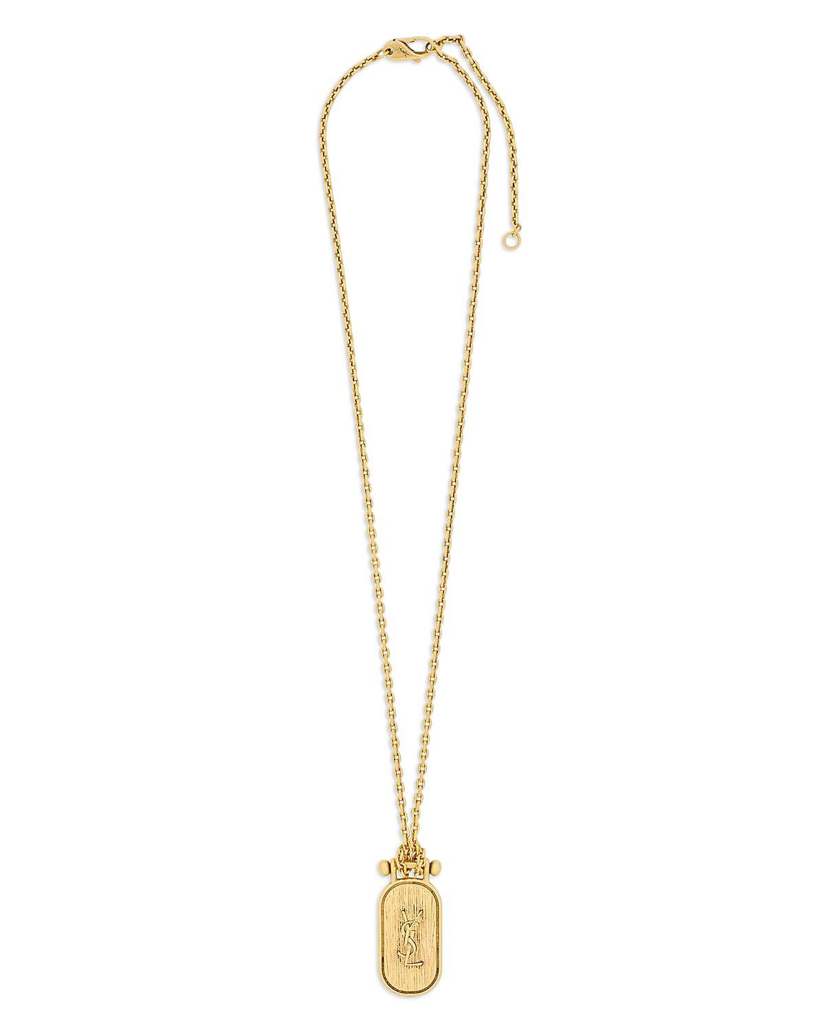 Saint Laurent Cassandre Tablet Necklace