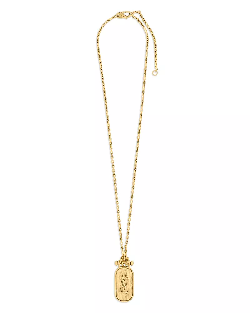 Saint Laurent Cassandre Tablet Necklace