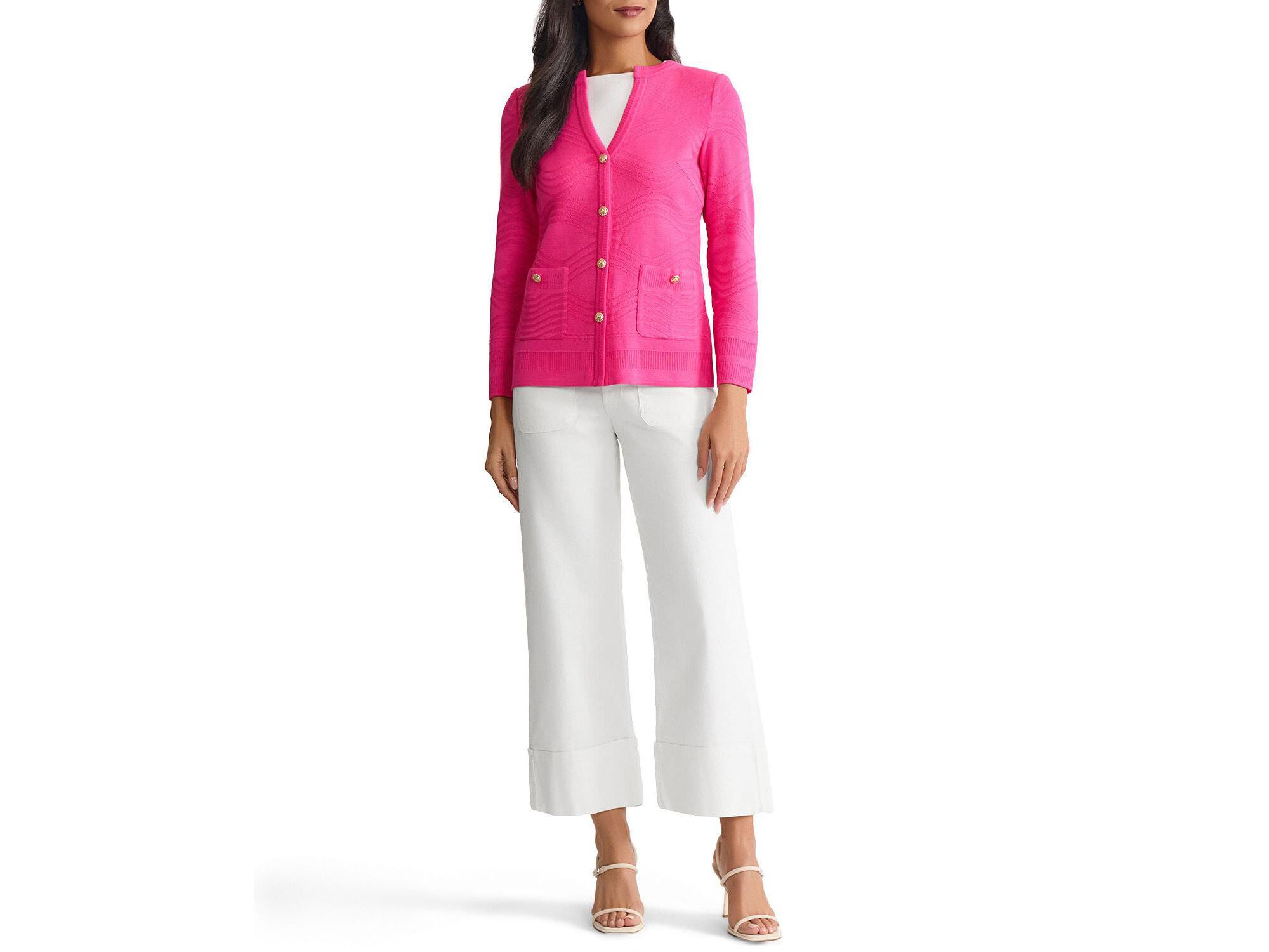 Plus Tonal Textured Wave Knit Jacket — Image 4