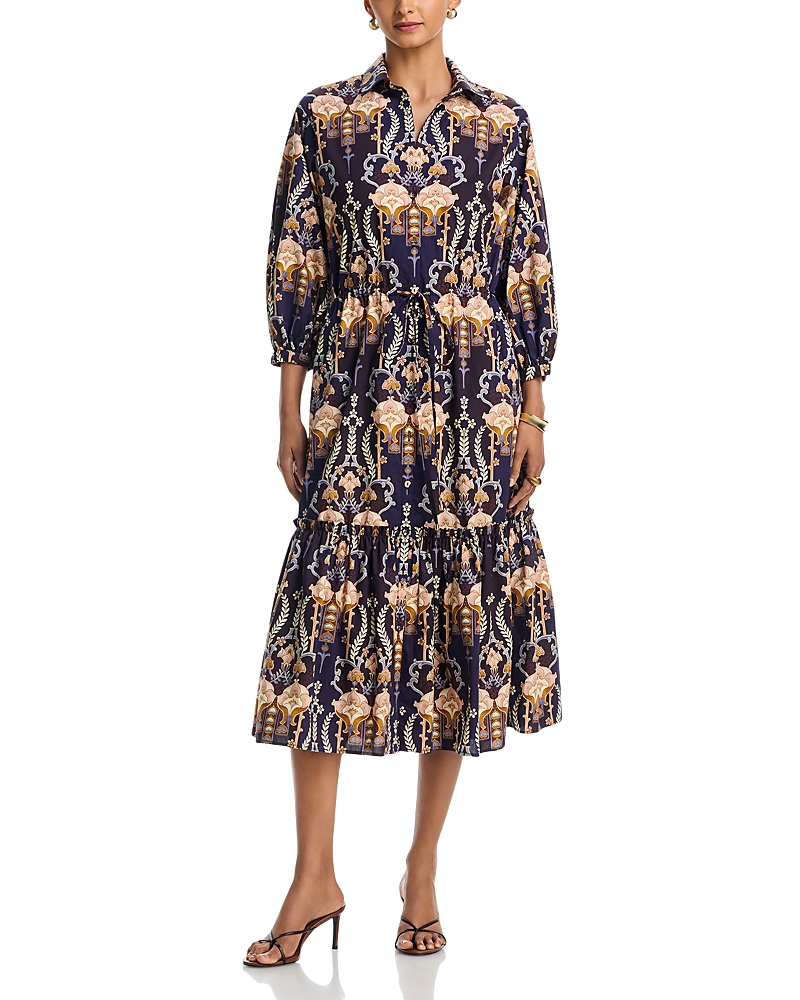 Cara Cara Hutton Floral Midi Dress
