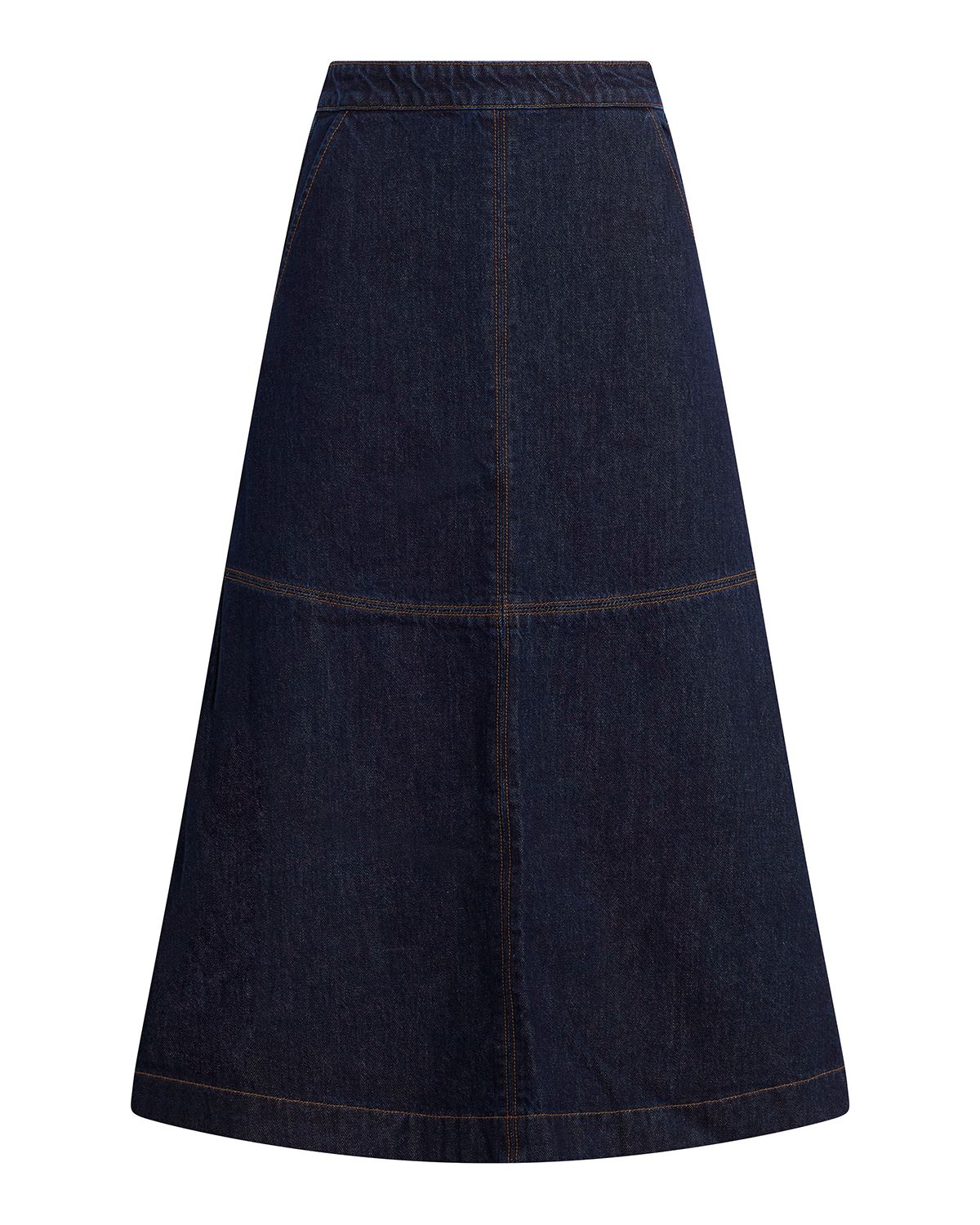 The Tavi Denim Skirt in Eminent thumbnail 7