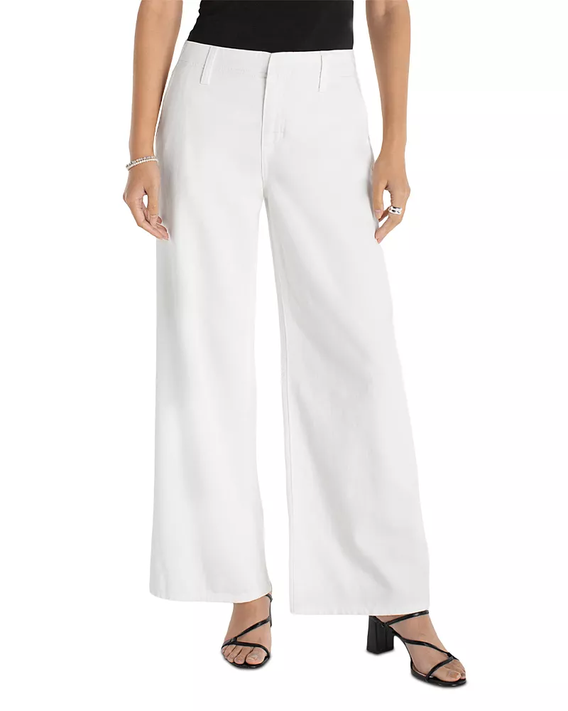 Liverpool Los Angeles Weekender High Rise Wide Leg Jeans in White