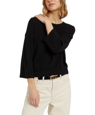  Women's Cloud Cashmere Cropped Sleeve Sweater