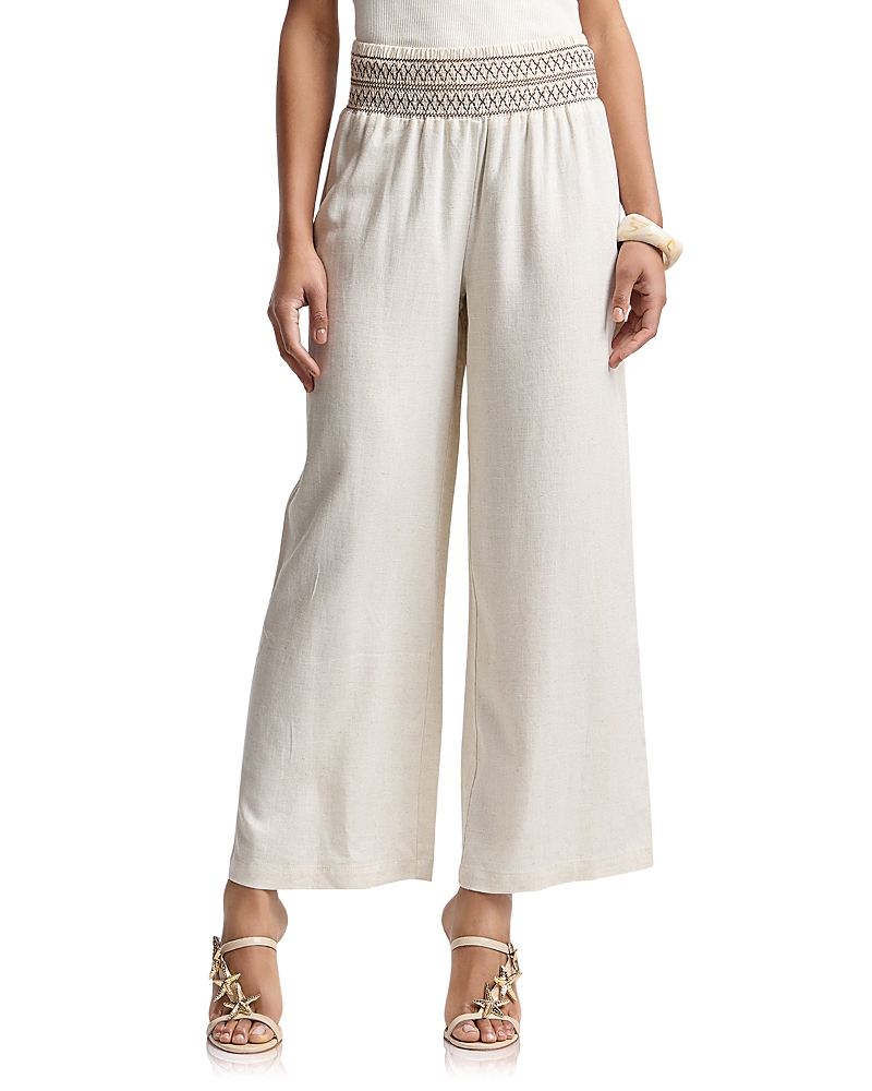 Bagatelle Smocked Waist Wide Leg Pants