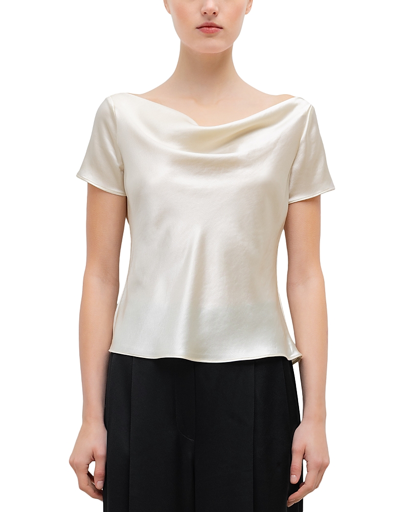 Leset Barb Draped Neck Top