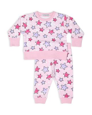 Girls' Tie Dyed Stars French Terry Top & Pants Set - Baby