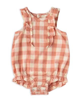 Girls' Checkmate Flutter One Piece Romper - Baby