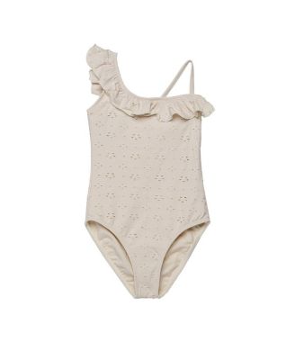 Girls' Little Lace Ruffle Asymmetrical One Piece - Little Kid, Big Kid