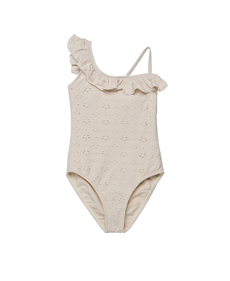 Gottex Kids Girls' Little Lace Ruffle Asymmetrical One Piece - Little Kid, Big Kid