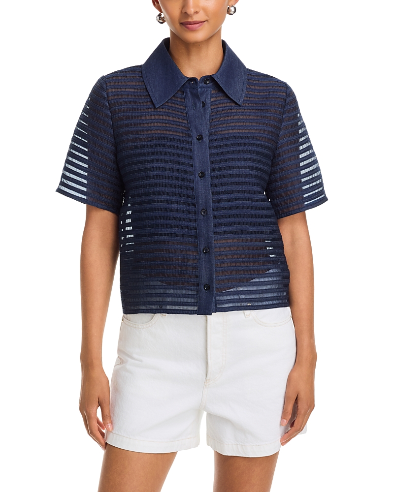 Frame The Denim Lattice Cotton Shirt