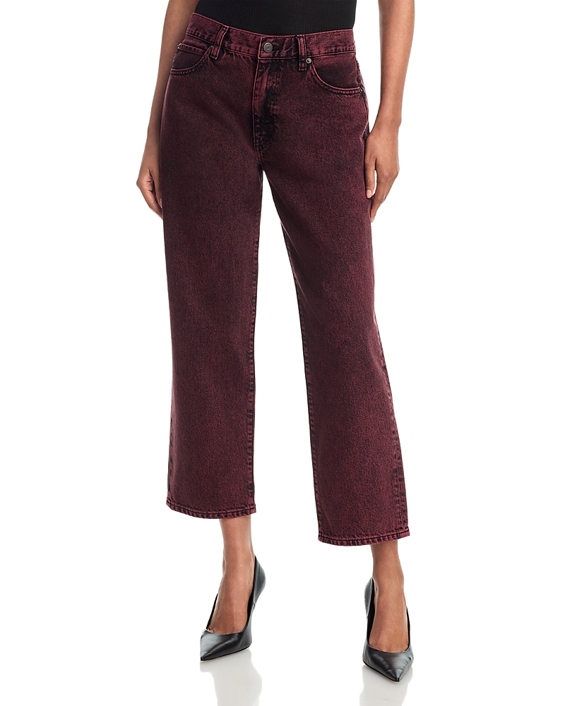 Frame The Hang Straight Ankle Jeans in Rose Oxide