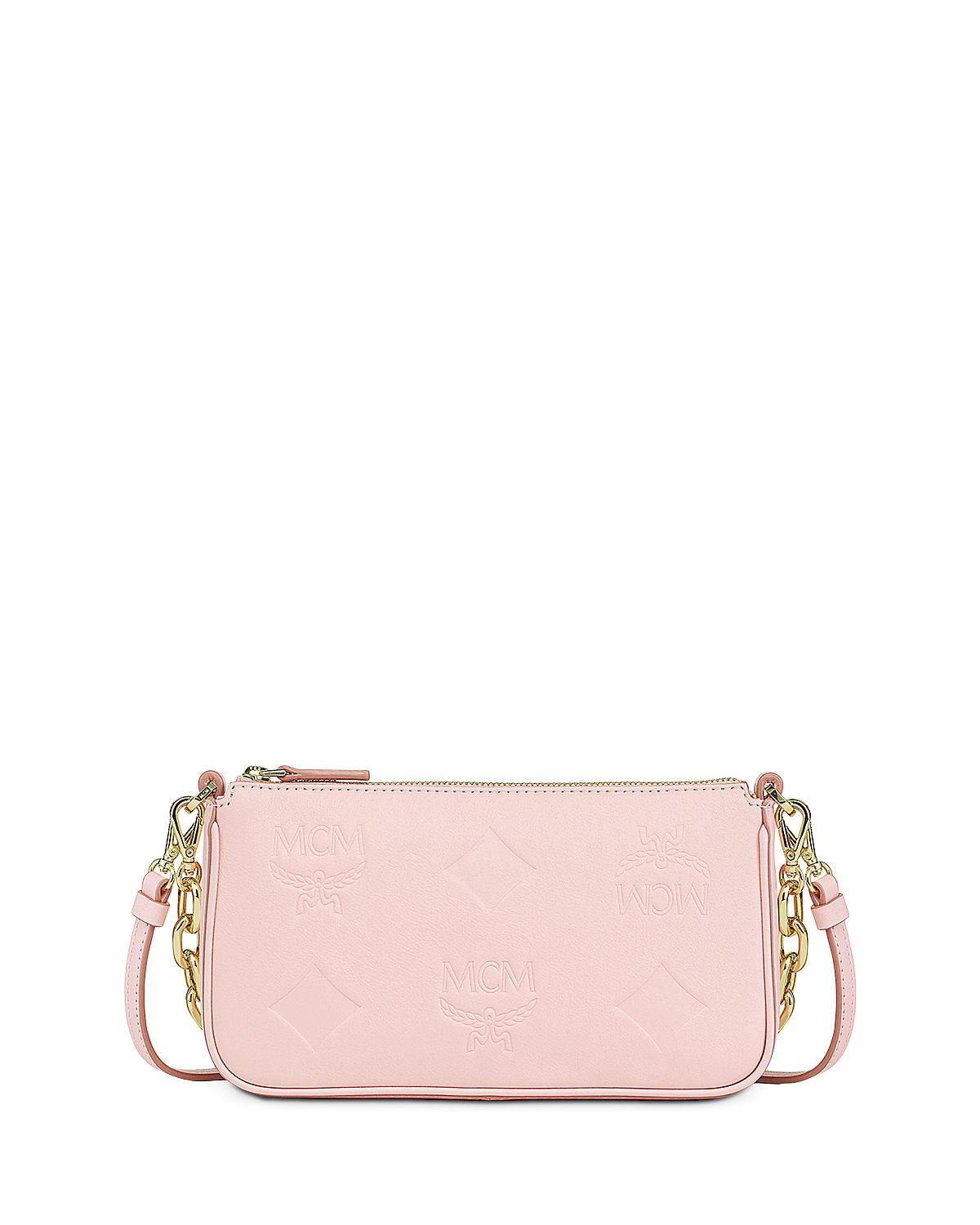Mcm Aren Maxi Monogram Leather Crossbody Bag